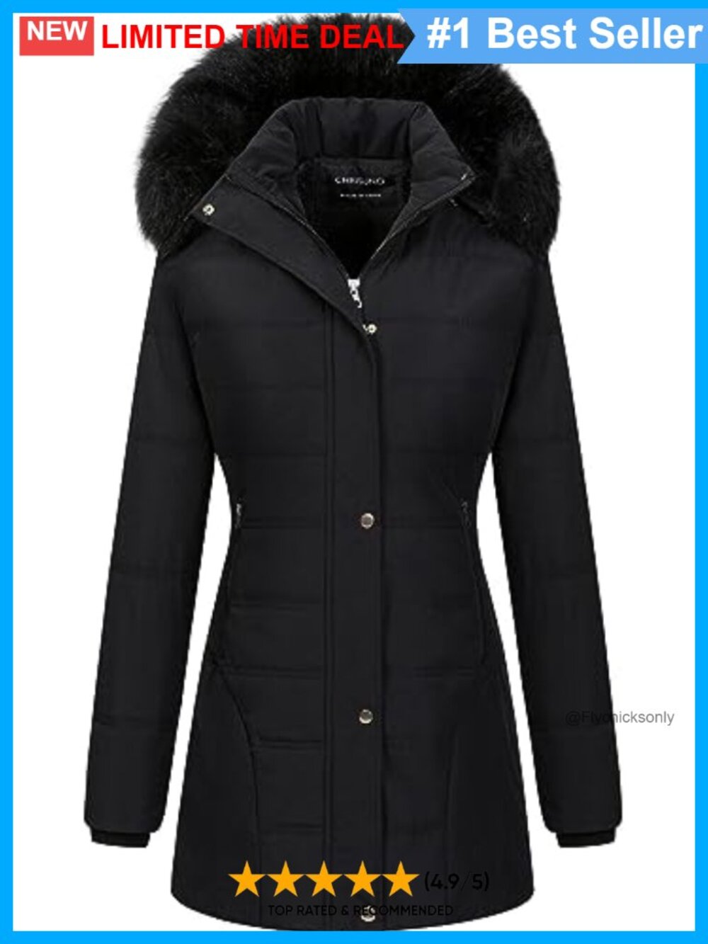 Velvet Puffer Jacket Quilted Faux Fur Hood Winter Coat Warm Parka